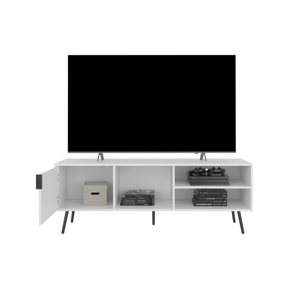 Alt View 1. TuHome - Vulcan Tv Stand White MDF - White.