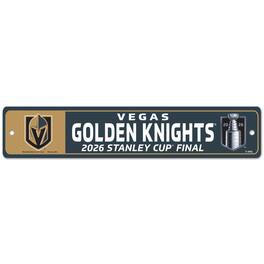 WinCraft - Vegas Golden Knights 2026 Stanley Cup Final 3.75'' x 19'' Street Sign - Multicolor