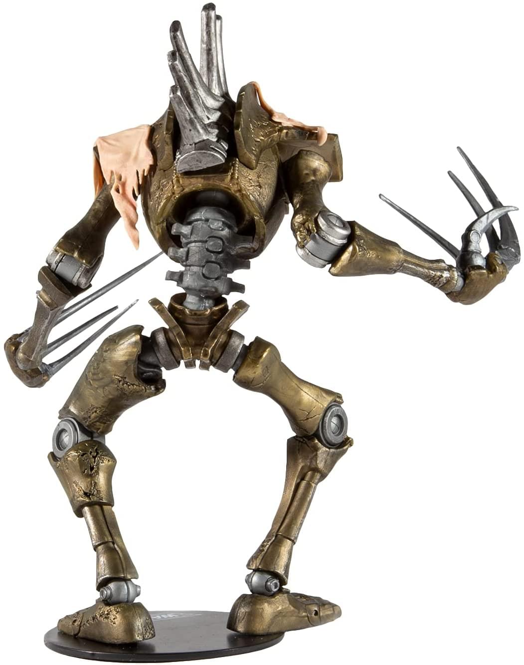 Alt View 2. McFarlane Toys - Warhammer 40K 7 Inch Action Figure | Necron Flayed One - Gold.