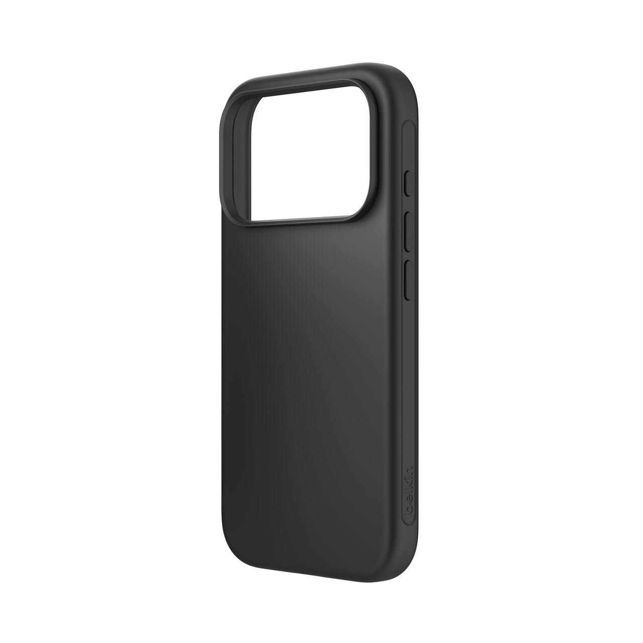 Front. Belkin - MagSafe Compatible Raised Edge Case for (iPhone 18 Pro) with Slim Design, Nano-Titan Technology Magnetic - Black.