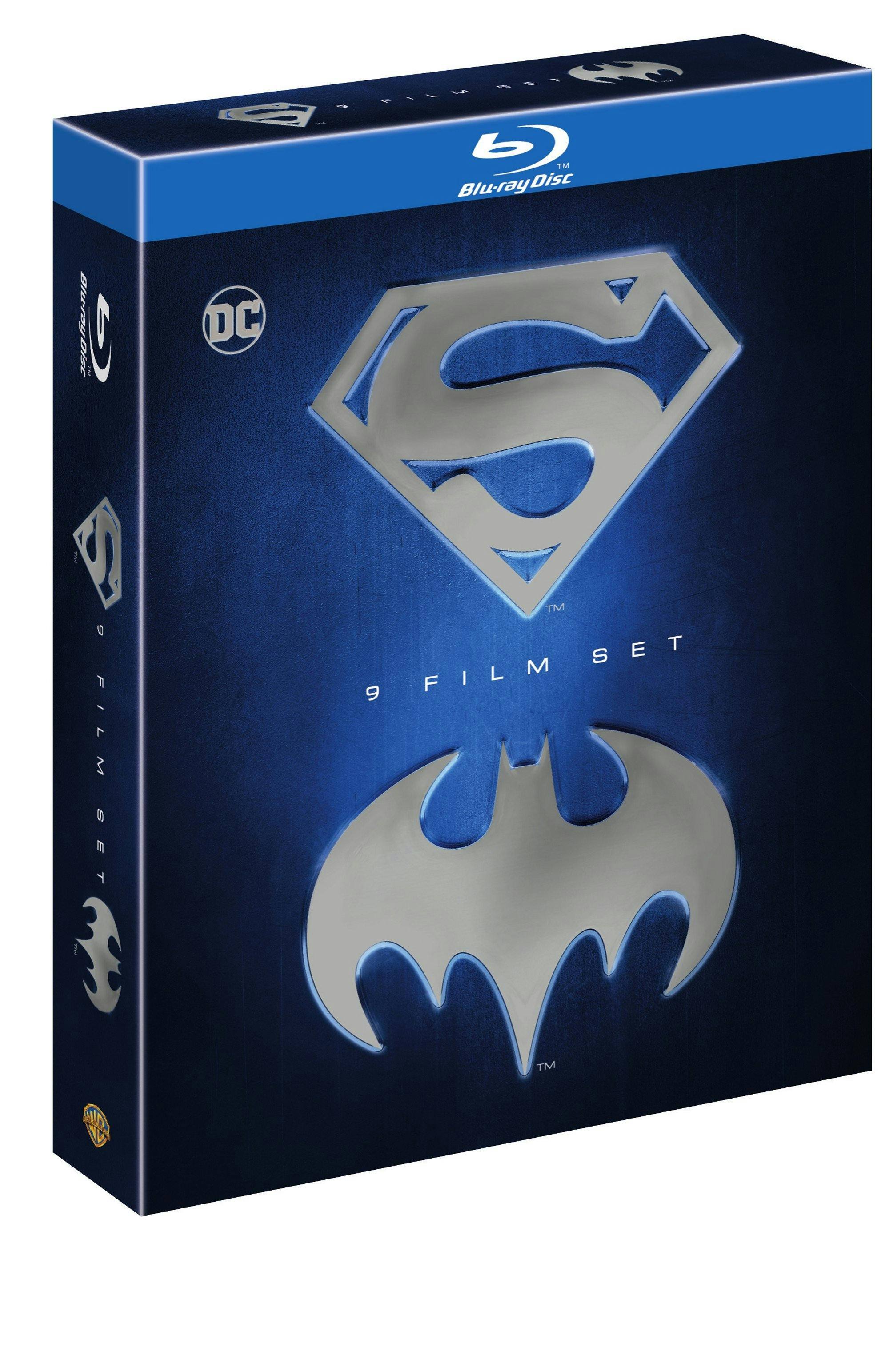 Angle. Batman & Superman 9-Film Set (Box Set) [Blu-ray].