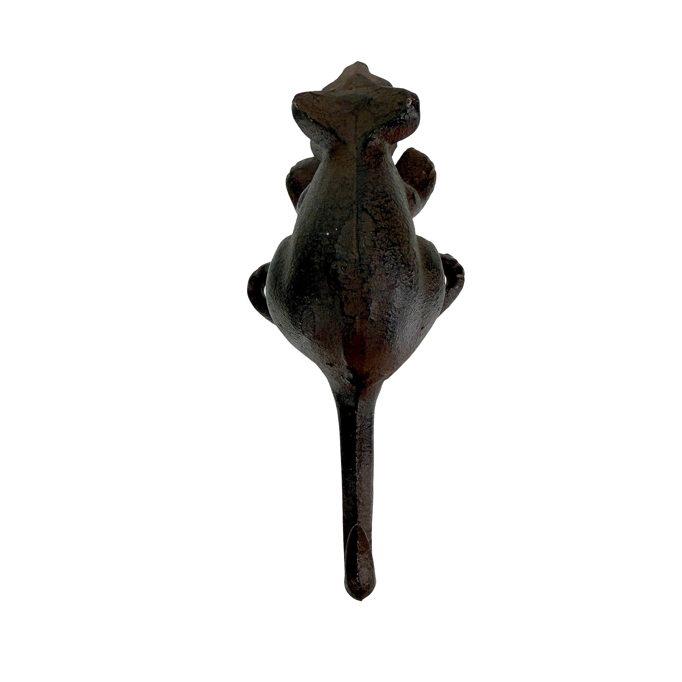 Alt View 1. Things2Die4 - Set of 4 Mouse Wall Hooks Distressed Brown Cast Iron 6 in Decorative - Brown.