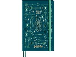 Moleskine - 2024-2025 Limited Edition Harry Potter Alohomora 5" x 8.25" Academic & Calendar Weekly Planner - Pine Green