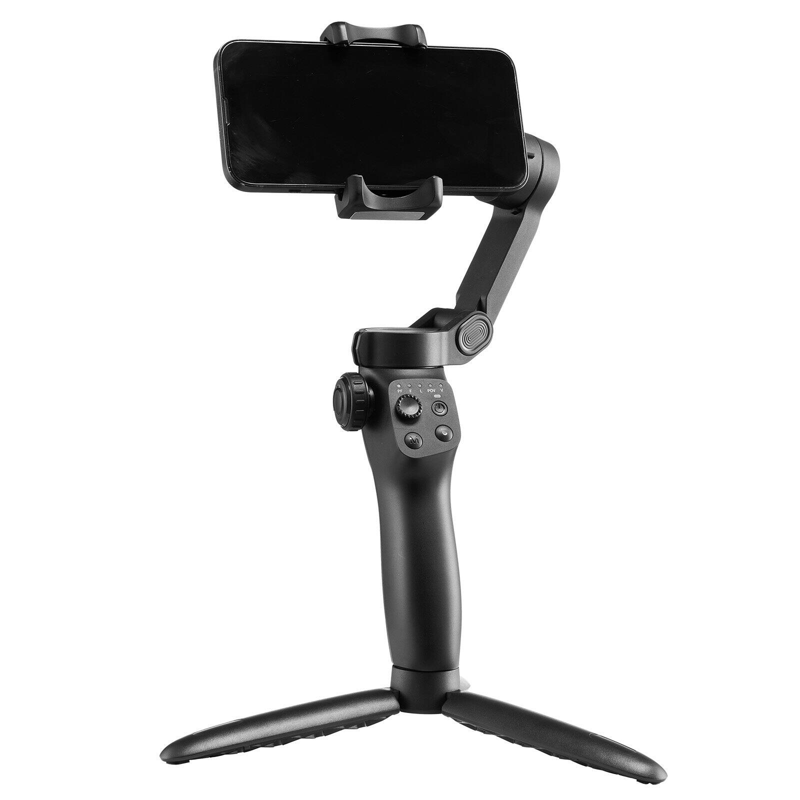 Alt View 10. Glintex - Gimbal Stabilizer for Smartphone 3-Axis Handheld Phone Gimbal with Face Object Tracking Tripod Foldable Design for Video.