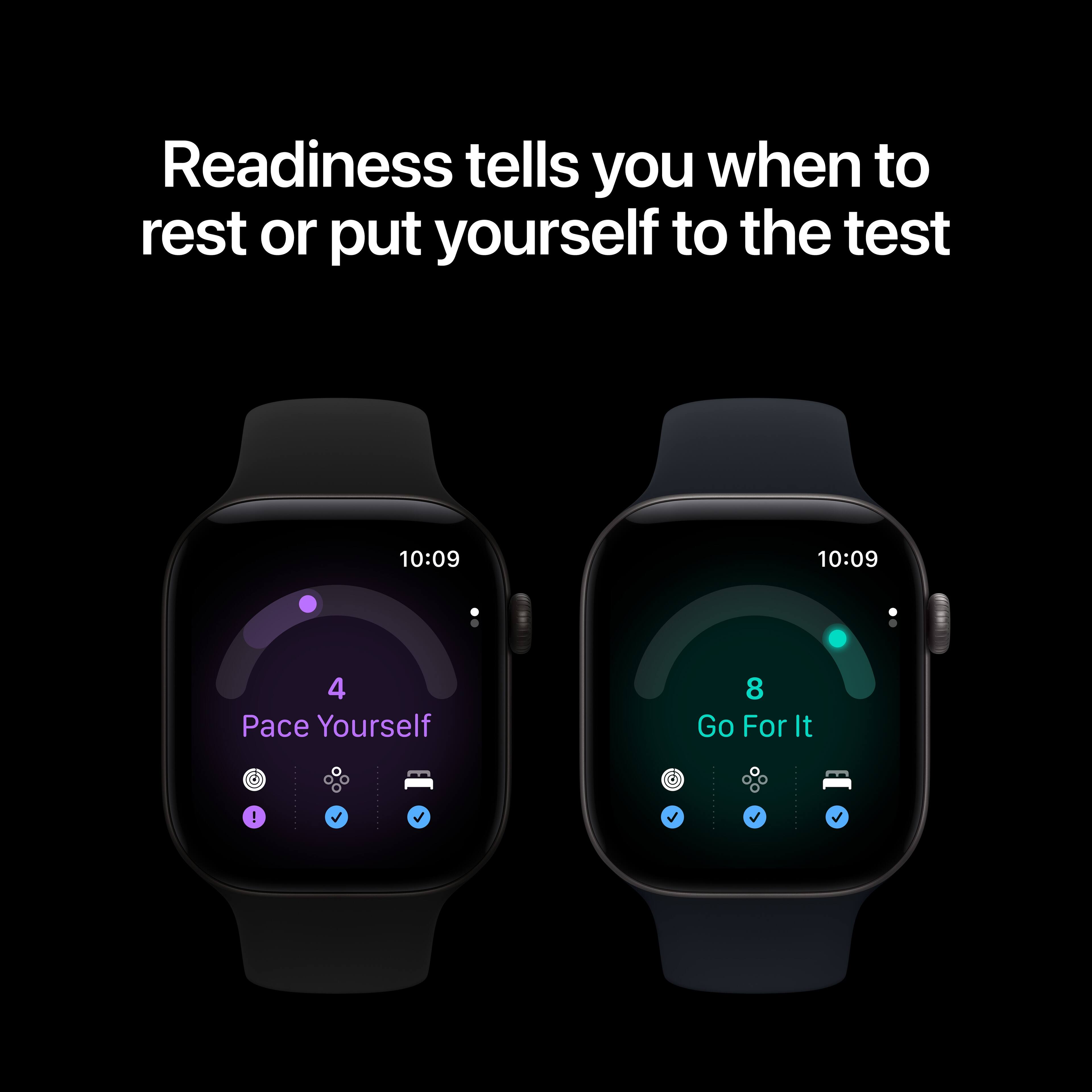 Readiness tells you when to rest or put yourself to the test

10:09
10:09

4 Pace Yourself
8 Go For It