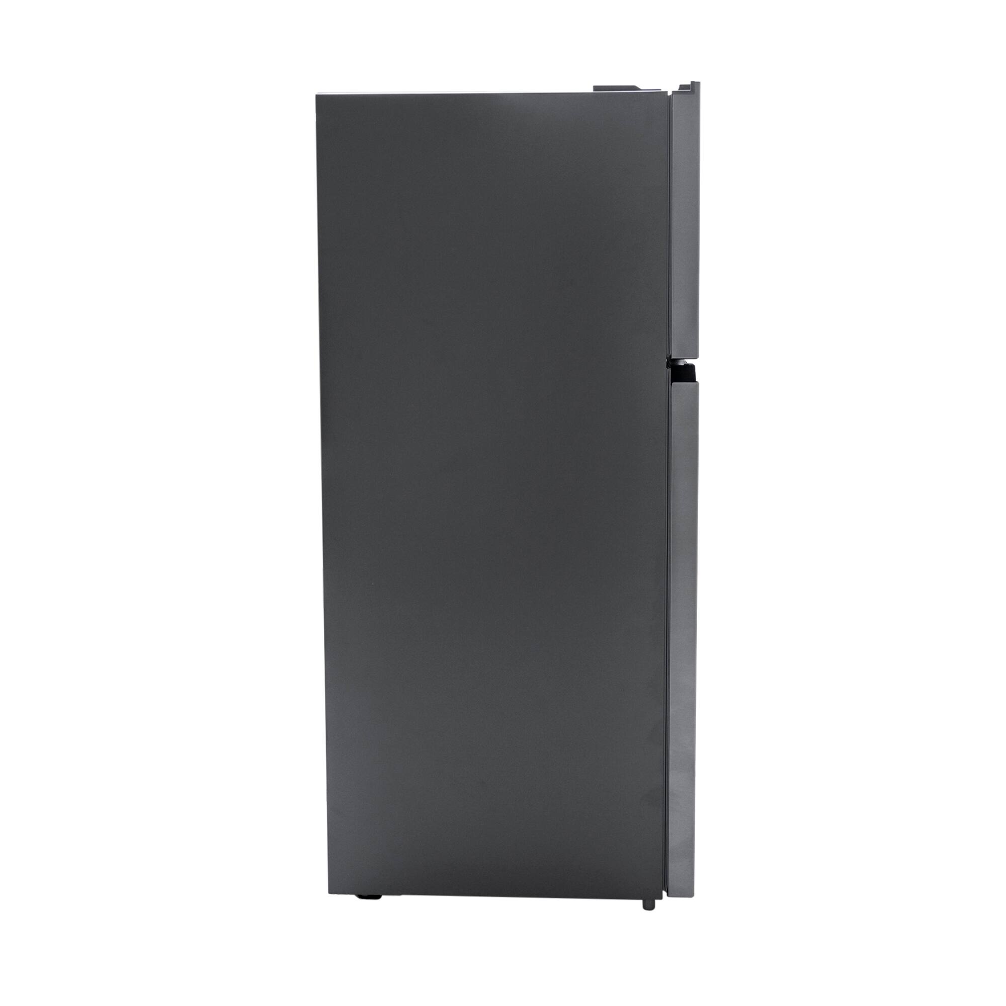 Alt View 8. Magic Chef - 17.6 cu. ft. Top-Mount Refrigerator - Stainless Steel.