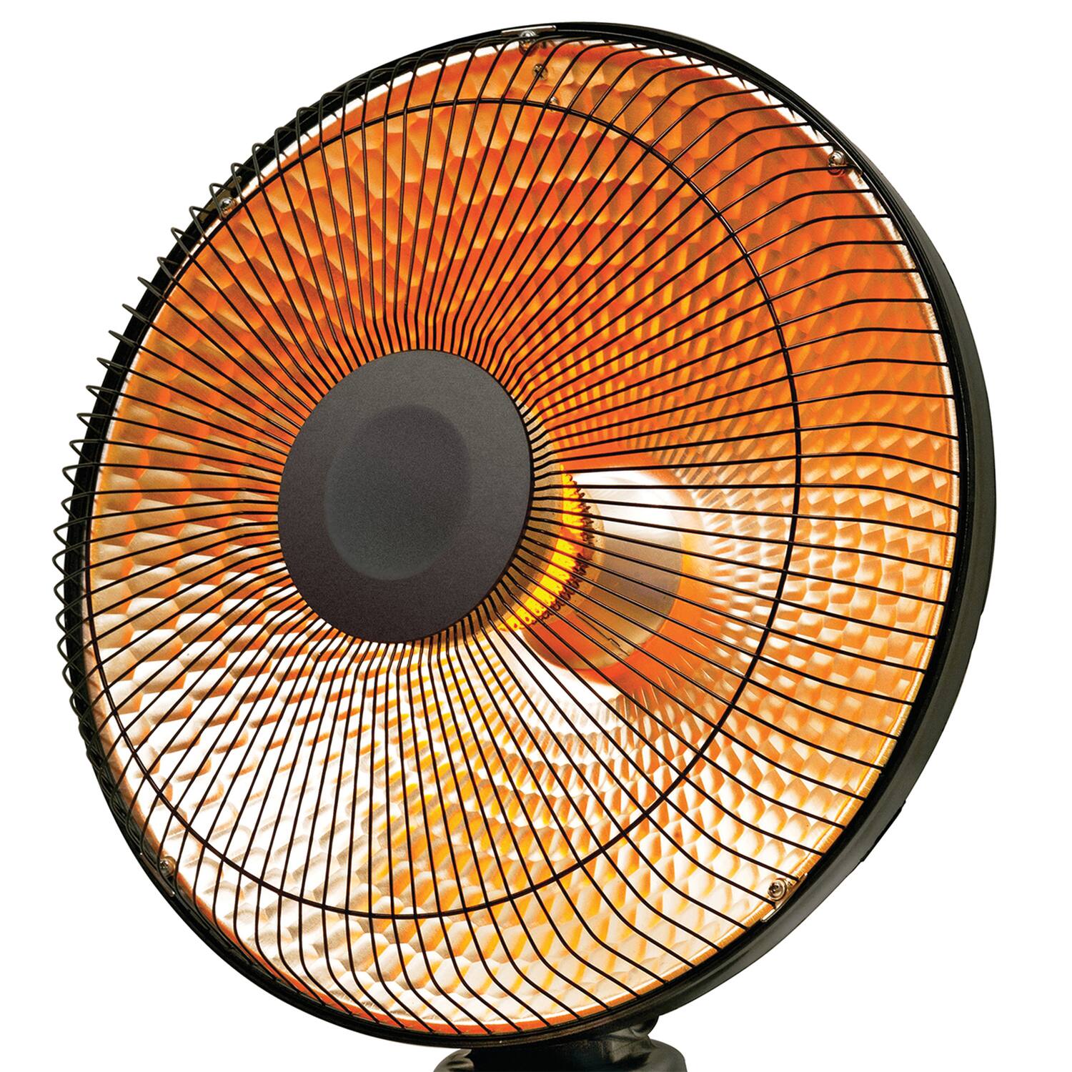 Left. Comfort Glow - Comfort Glow Erh375 Erh375 1,000-watt-max Portable Oscillating Radiant Parabolic-dish Heater - Black.