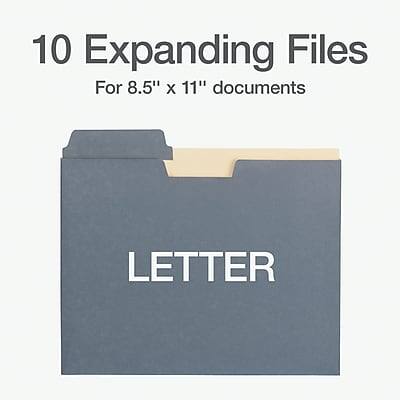10 Expanding Files  
For 8.5" x 11" documents  
LETTER