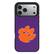 Front. Keyscaper - Clemson Tigers iPhone Solid Design Bump Case - 16 Pro Max - Multicolor.