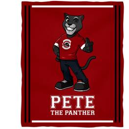 Vive La Fete - Chapman Panthers 36'' x 48'' Children's Mascot Plush Blanket - Multicolor