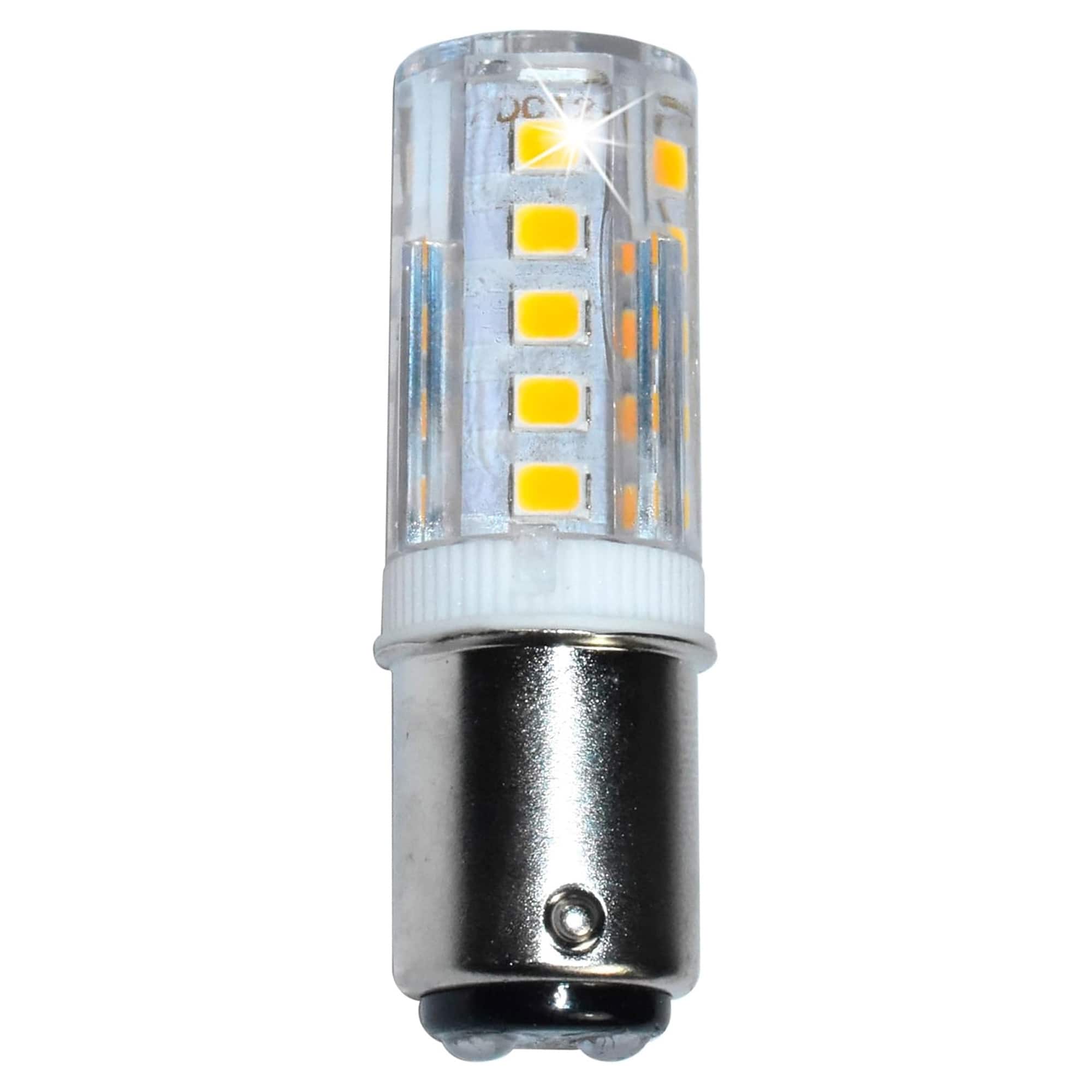 HQRP - Navigation and Anchor Light Ba15d Bayonet Base 24LEDs Dual Contact SMD LED Bulb Warm White 12-24 Volt DC
