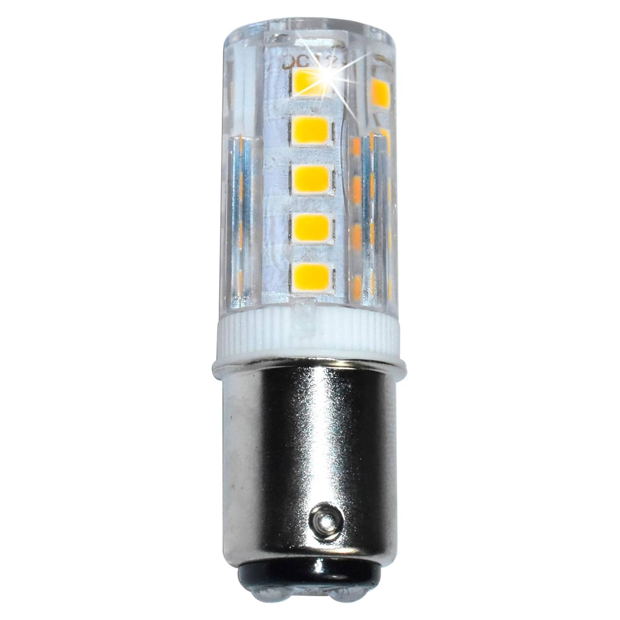 Front. HQRP - HQRP Navigation and Anchor Light Ba15d Bayonet Base 24LEDs Dual Contact SMD LED Bulb Warm White 12-24 Volt DC.
