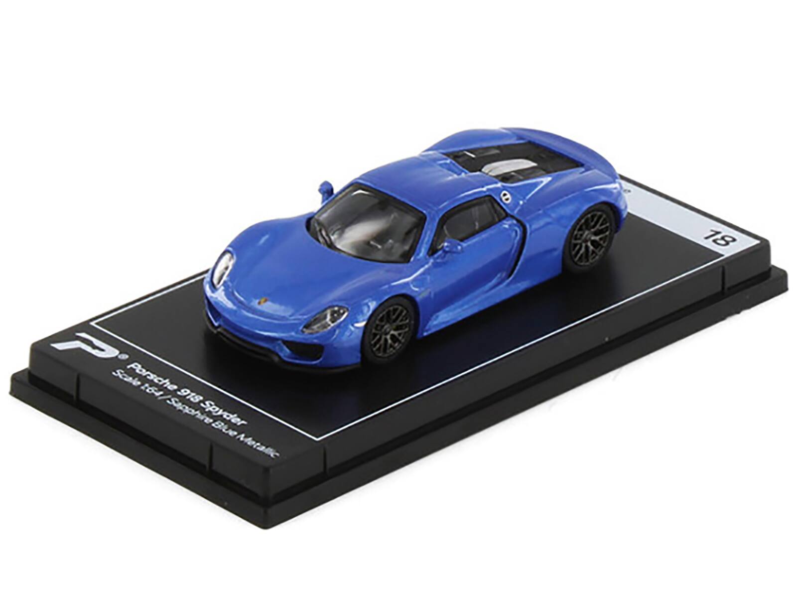 Porsche 918 Spyder  
Scale 1:18  
Sapphire Blue Metallic