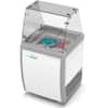 Front. Koolmore - 26 in. 4 Tub Ice Cream Dipping Cabinet Display Freezer with Sliding Glass Door and Sneeze Guard, 6 cu. ft. - White.