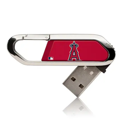 Front. Keyscaper - Los Angeles Angels 32GB Solid Design Clip USB Flash Drive - Multicolor.