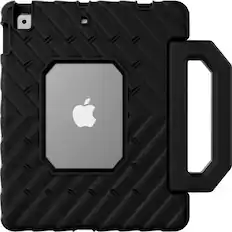 Front. Gumdrop - Gumdrop FoamTech Rugged Carrying Case for 10.2" Apple iPad (7th Generation), iPad (8th Generation), iPad (9th - Black.