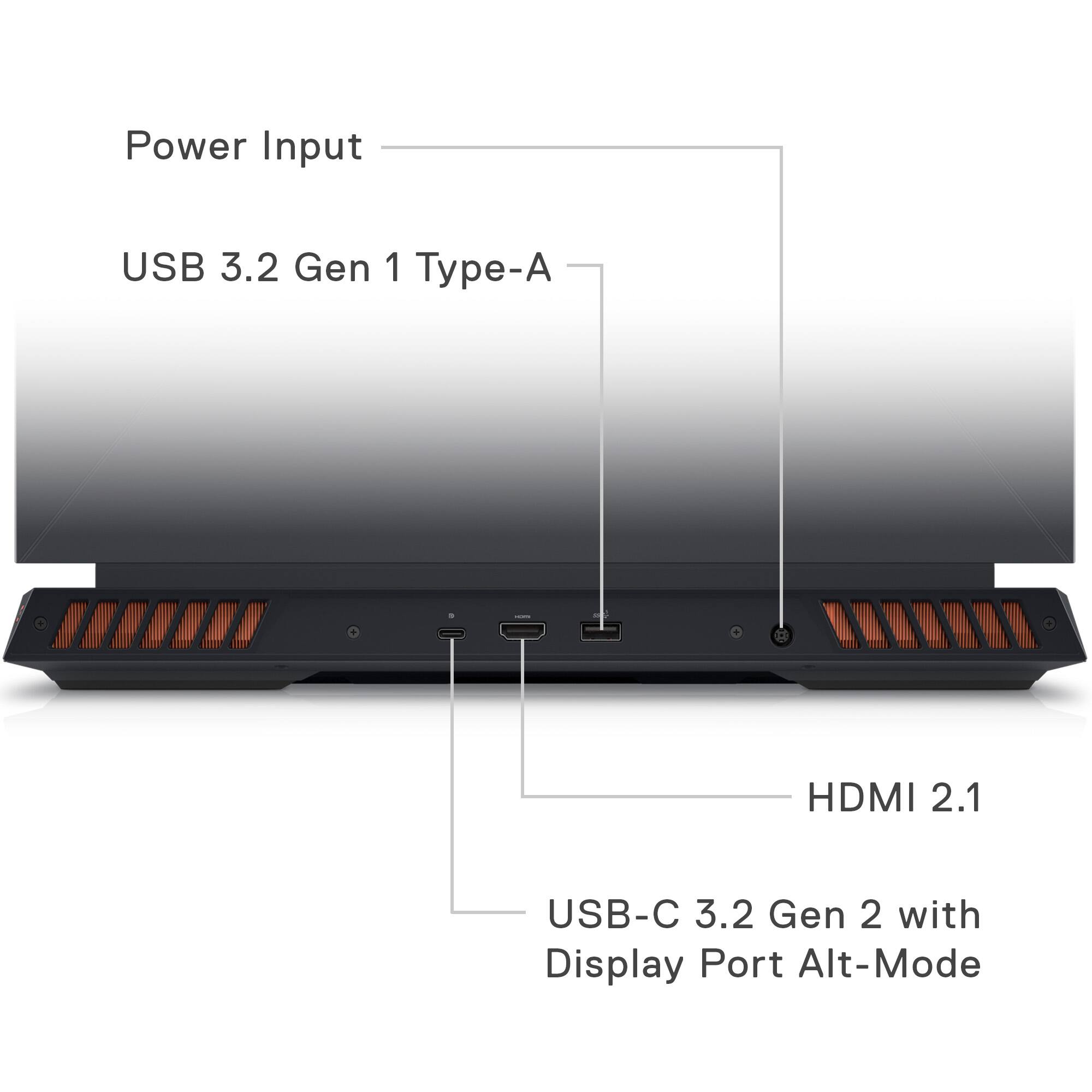 Alt View Zoom 12. Dell - G15 15.6" Gaming Laptop - AMD Ryzen 7 7840HS - NVIDIA GeForce RTX 4060 - 16GB Memory - 512GB SSD - Dark Shadow Gray.