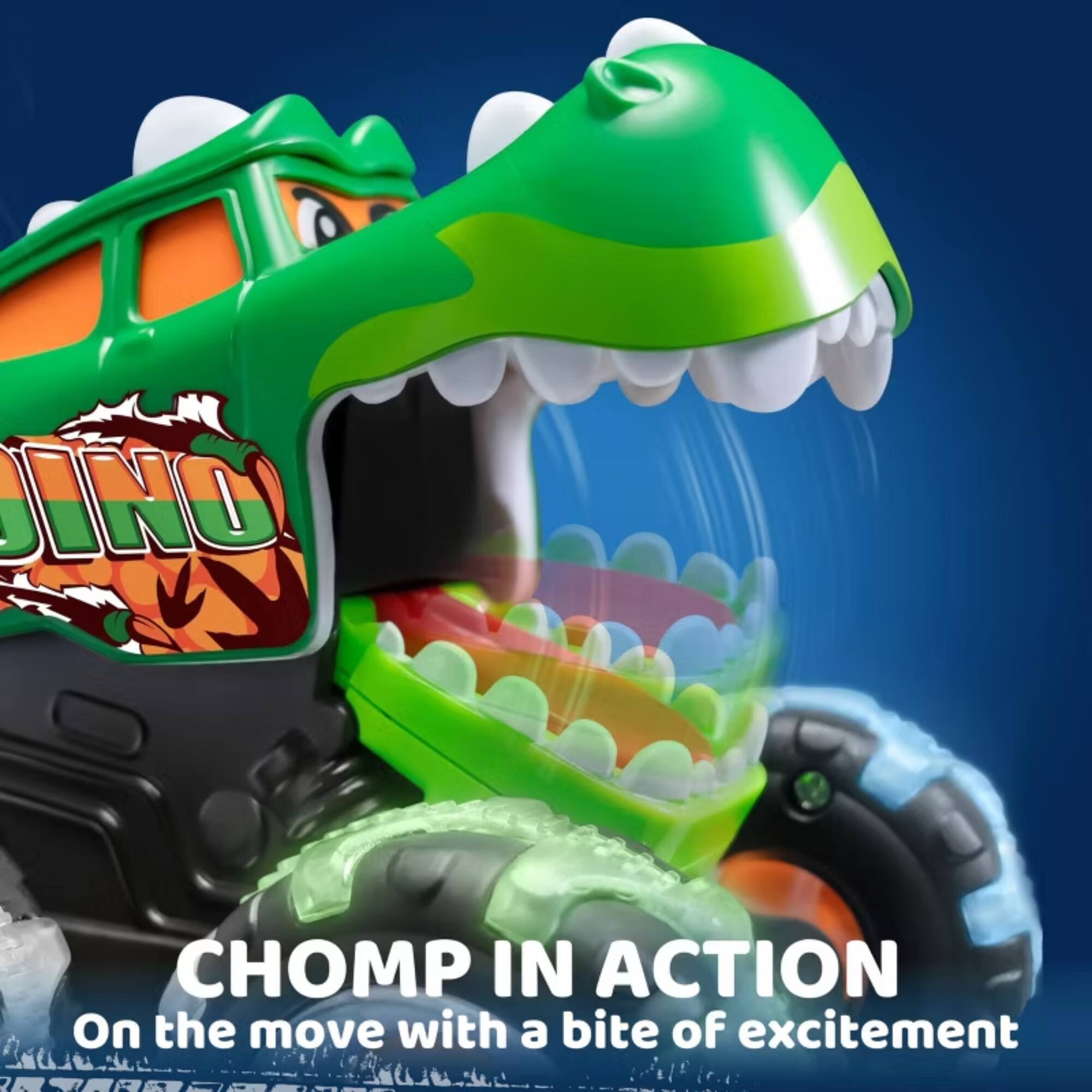 CHOMP IN ACTION  
On the move with a bite of excitement