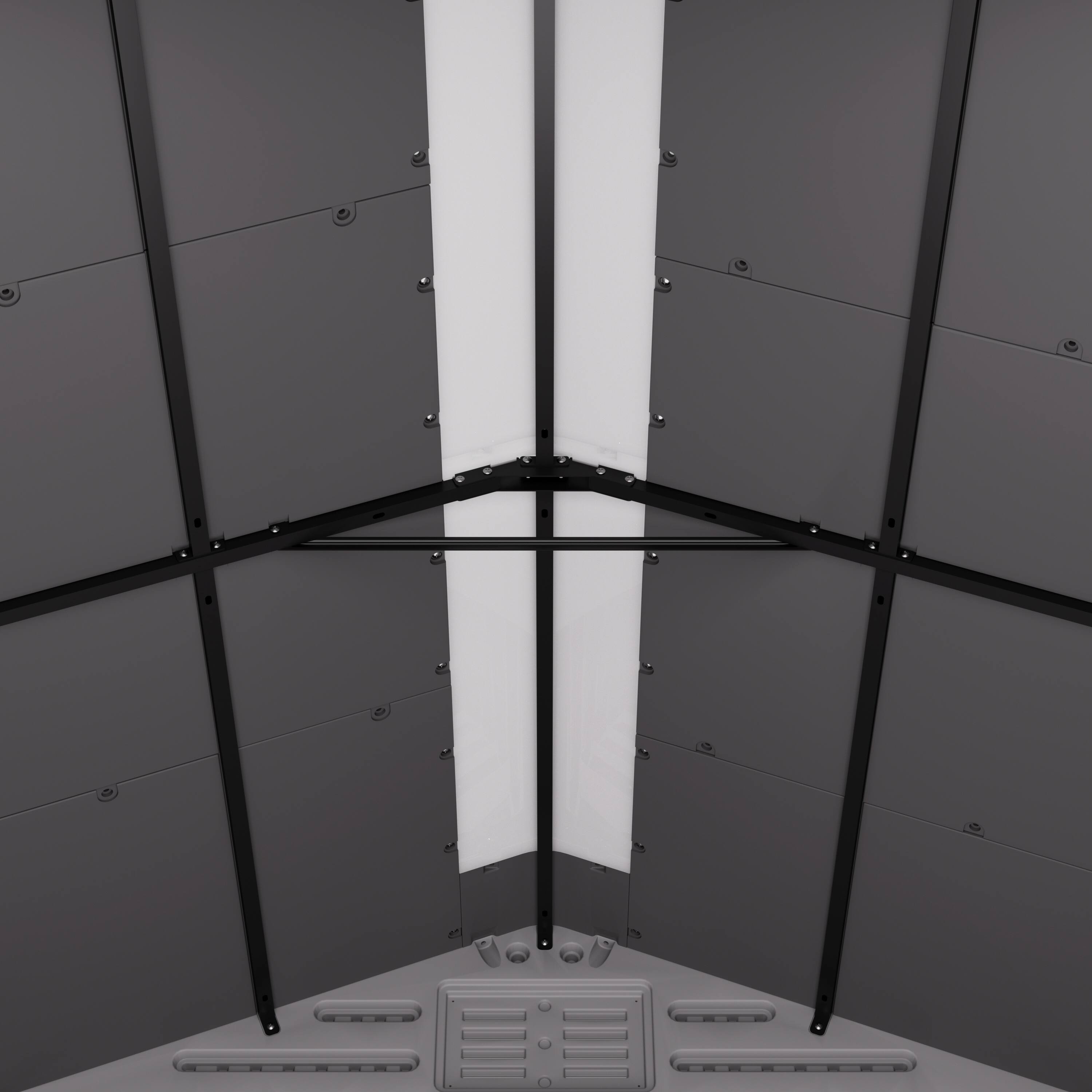 Back. Decksplore - Outdoor Storage Cabinet Waterproof Resin Vertical Outdoor Storage Shed for Patio Garden Tools.