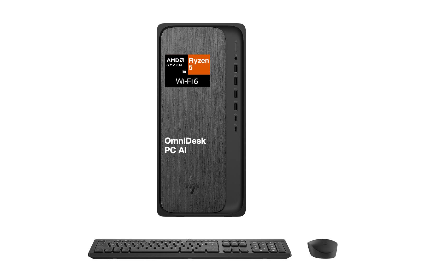 AMD Ryzen 5 5 Wi-Fi 6 OmniDesk PC AI