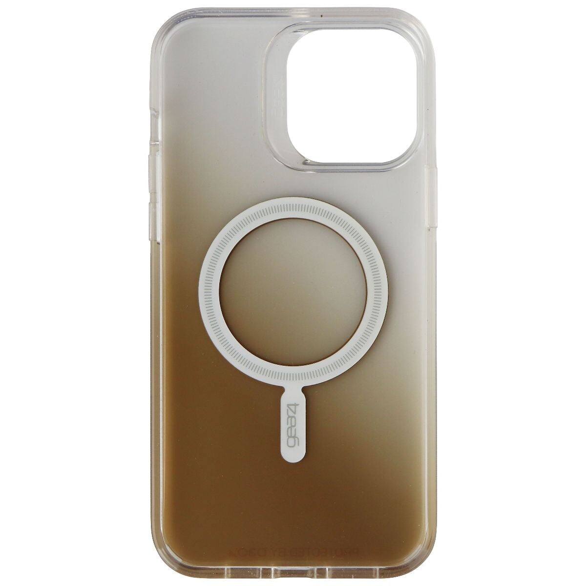 Alt View 1. ZAGG - ZAGG Milan Snap Case for MagSafe for Apple iPhone 13 Pro Max - Gold/Clear - Gold/Clear.