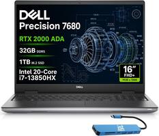 DELL Precision 7680
RTX 2000 ADA
32GB DDR5
1TB M.2 SSD
Intel 20-Core i7-13850HX
16" FHD+ 1920 x 1200
DELL
ist Computers