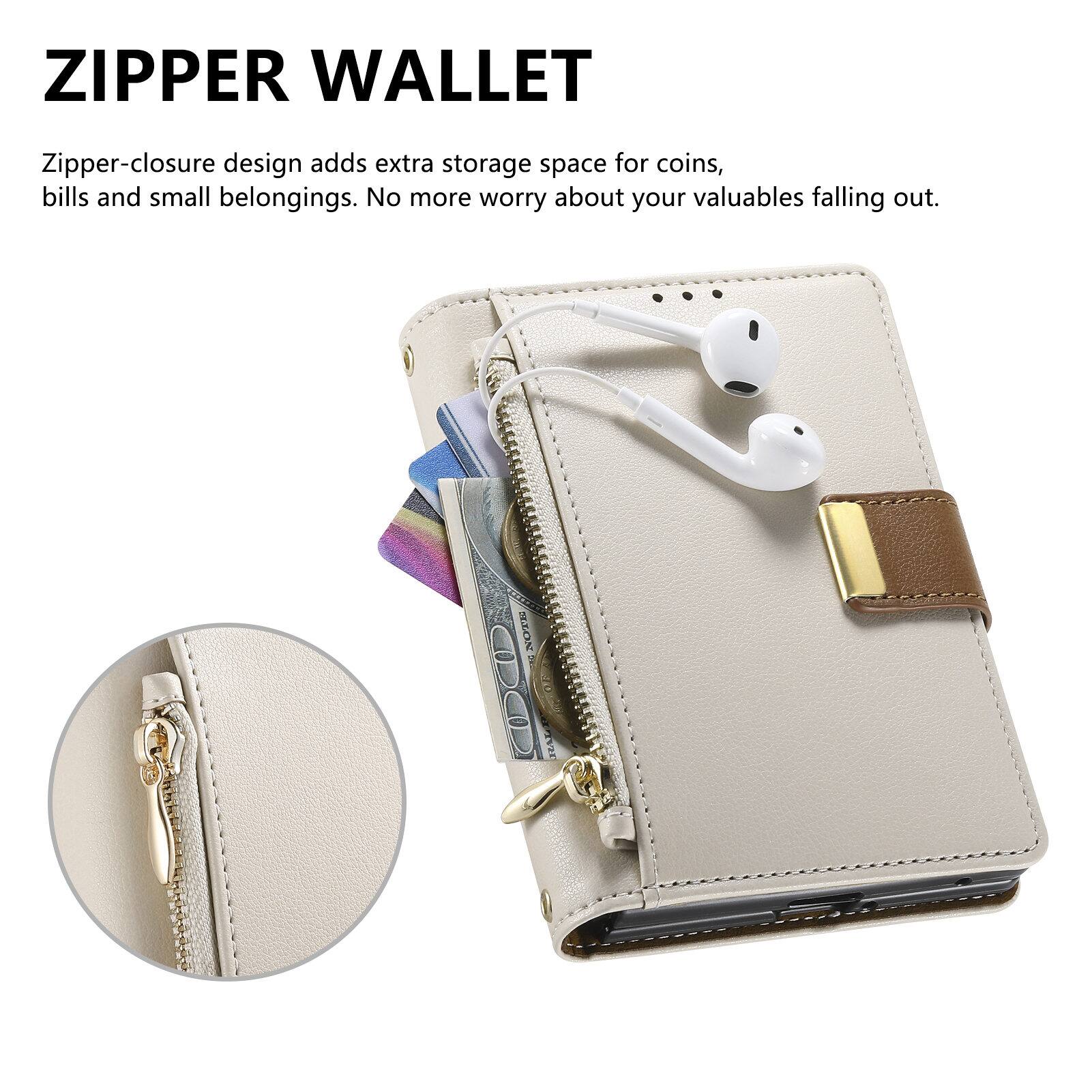 ZIPPER WALLET

Zipper-closure design adds extra storage space for coins, bills and small belongings. No more worry about your valuables falling out.