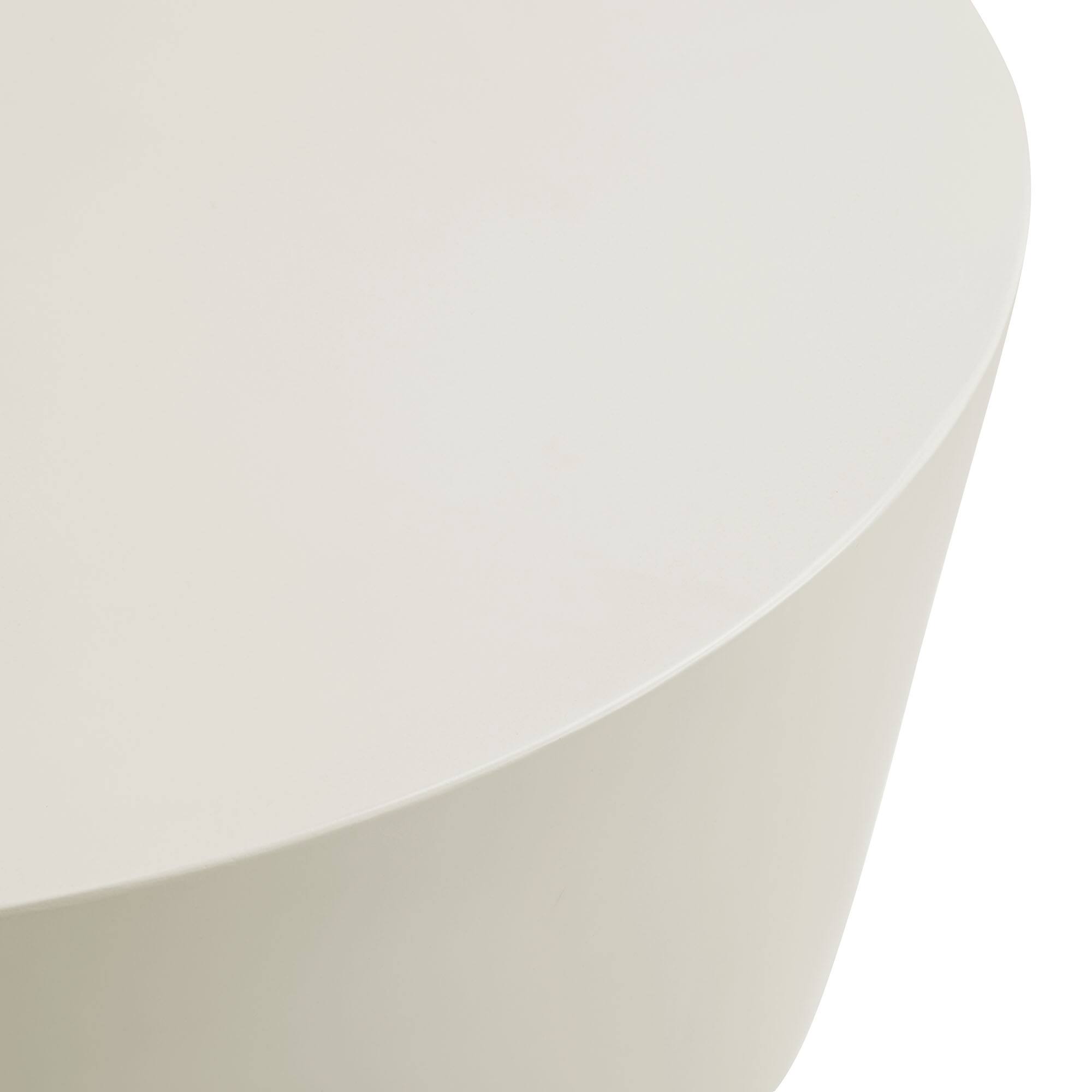 Alt View 6. Modway - Brion Round Indoor - Outdoor Patio Concrete Coffee Table by Modway - White.