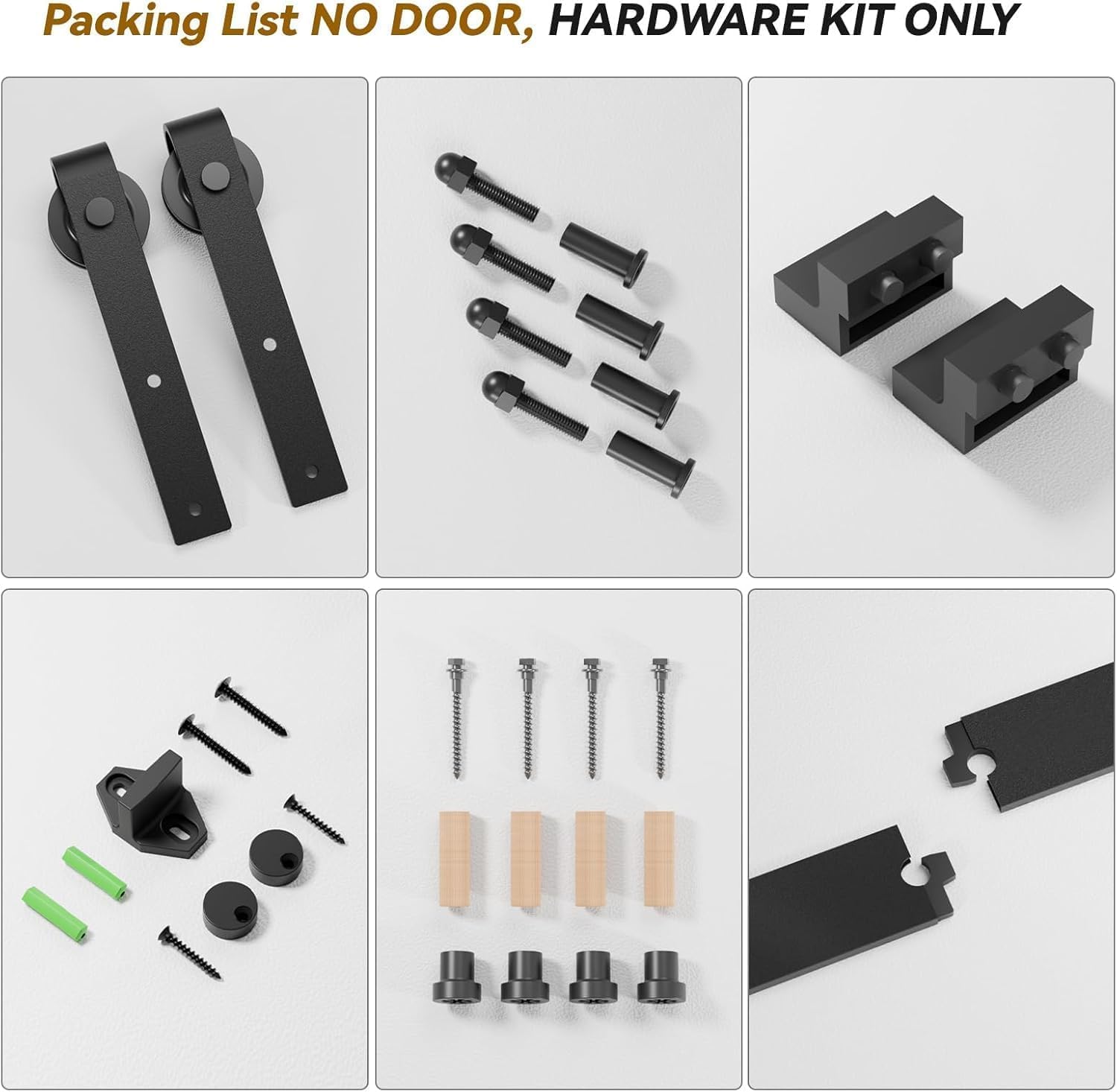 Packing List NO DOOR, HARDWARE KIT ONLY