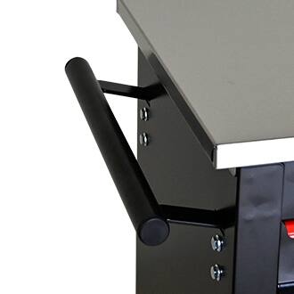 Alt View 10. LOVMOR - 5 Drawers Multifunctional Rolling Tool Cart with Stainless Steel Roof for Garage Workshop Warehouse Use.