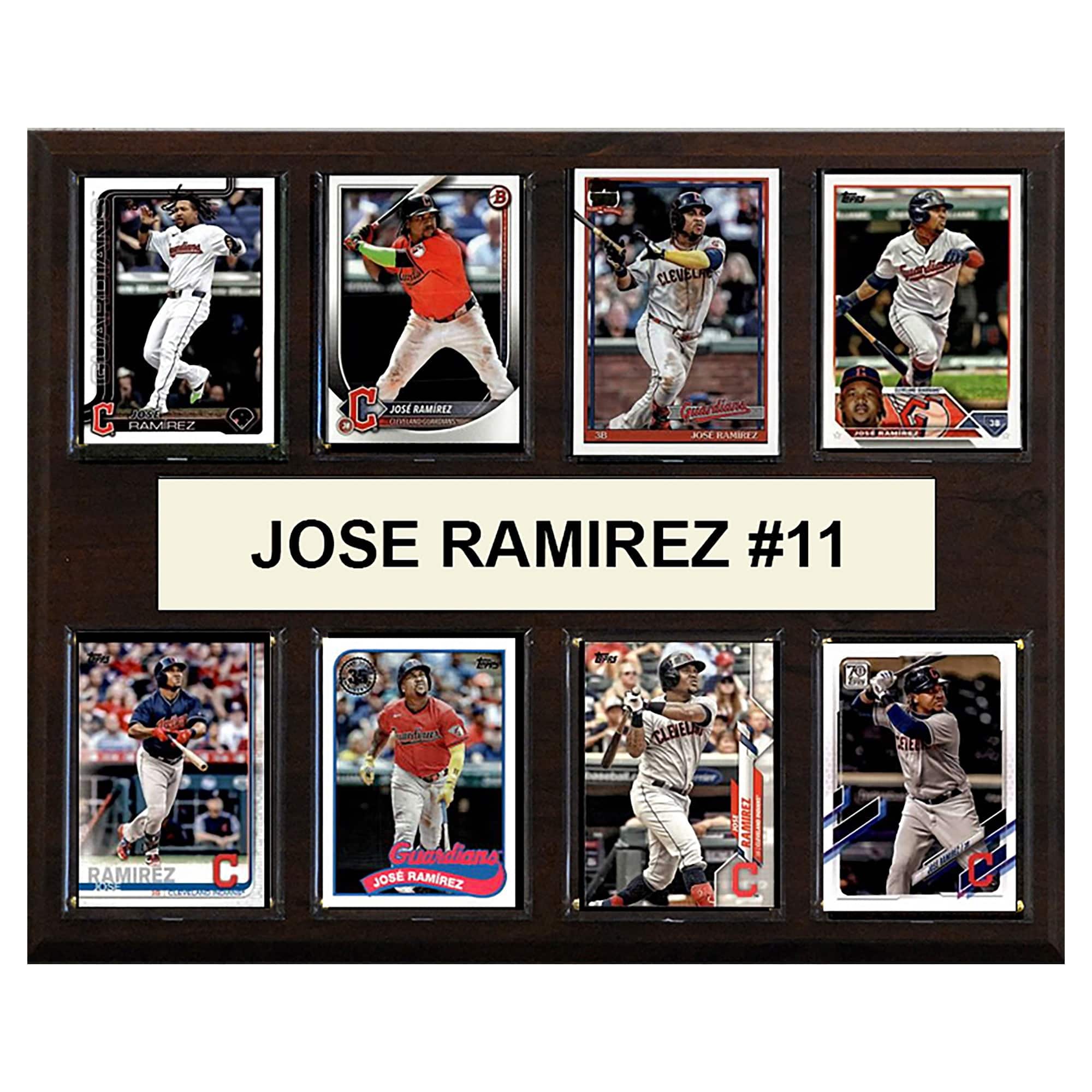 "C&I Collectibles - Jose Ramirez Cleveland Guardians 12"" x 15"" Trading Card Plaque - Multicolor" price history on PriceWatchPro