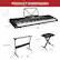 PRODUCT DIMENSIONS
- Keyboard: 9.5" x 12" x 36.4"
- Stand: 22.5-27" x 15" x 32"
- Bench: 19" x 12" x 16"