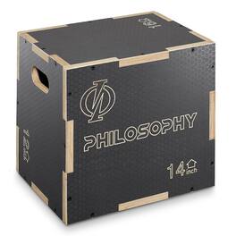 Philosophy Gym - 3 in 1 Non-Slip Plyo Box - Jump Plyometric Box for Training - Gray