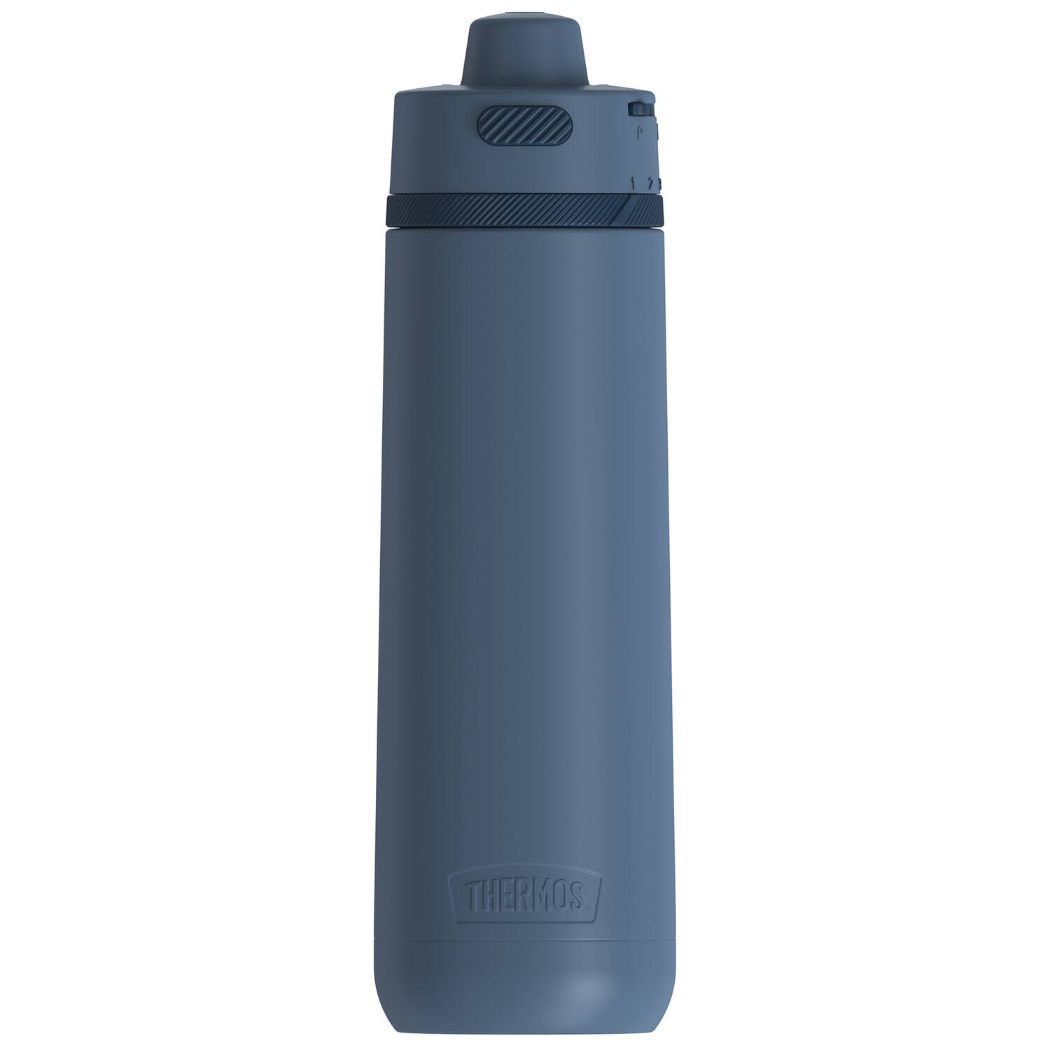 Alt View 7. Thermos - 24-Ounce Guardian Vacuum-Insulated Stainless Steel Hydration Bottle (Slate Blue) - Slate Blue.