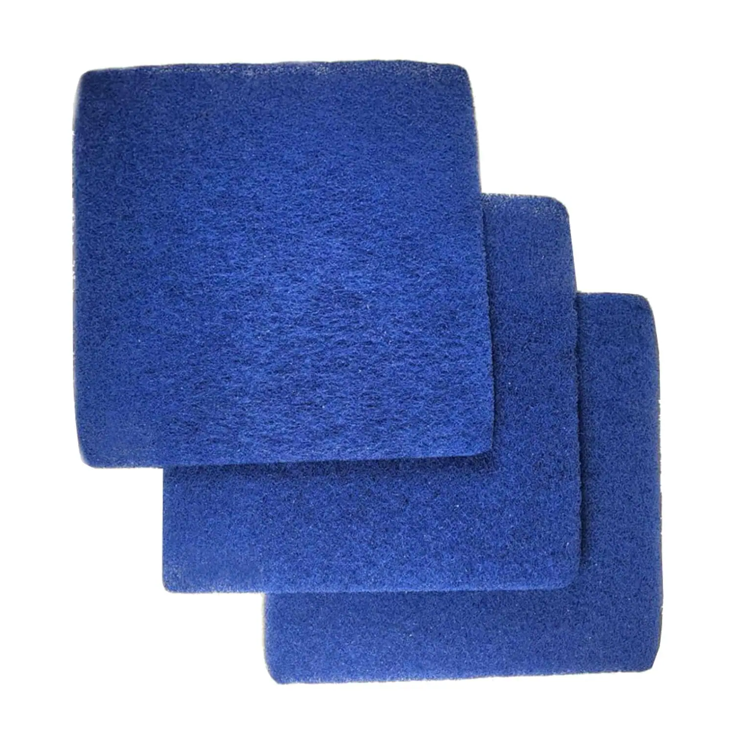 Angle. HQRP - 3-Pack Koi Pond Filter Pad Media 12.5 x 12.5 in Cut-to-Fit Washable Reusable for Outdoor Ponds.