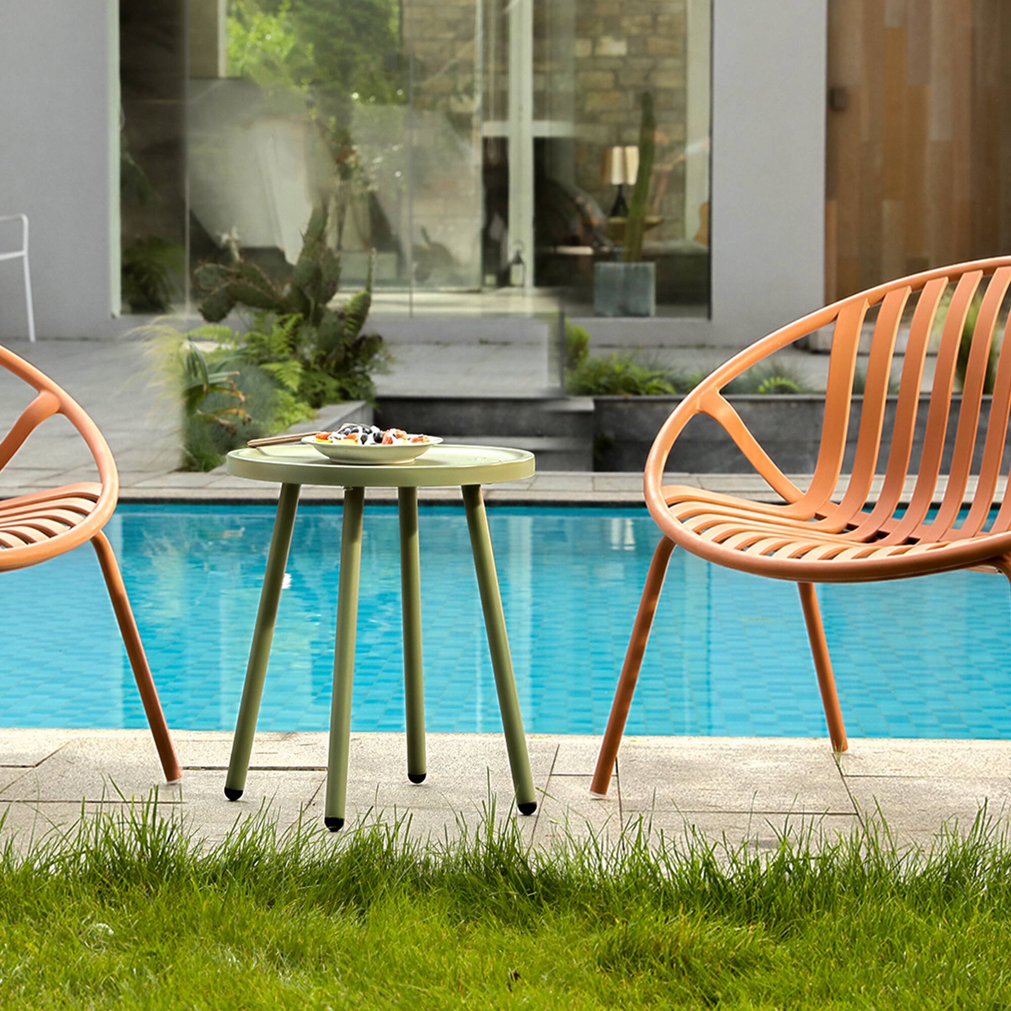 Back. Werph - Werph End Table Living Room Side Table - Green.