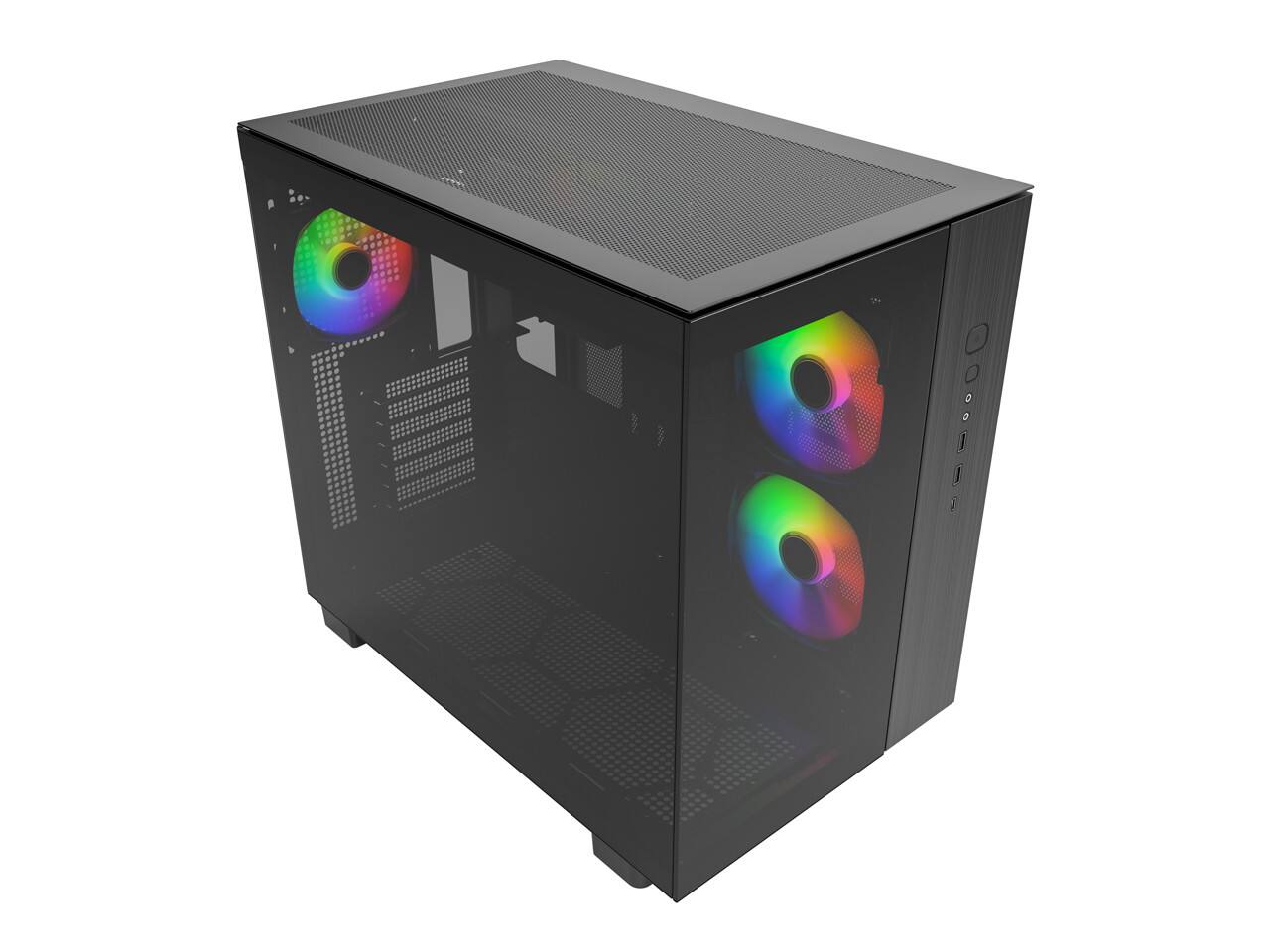 Angle. Montech - king 65 pro king 65 pro (b) black atx mid tower computer case - Black.
