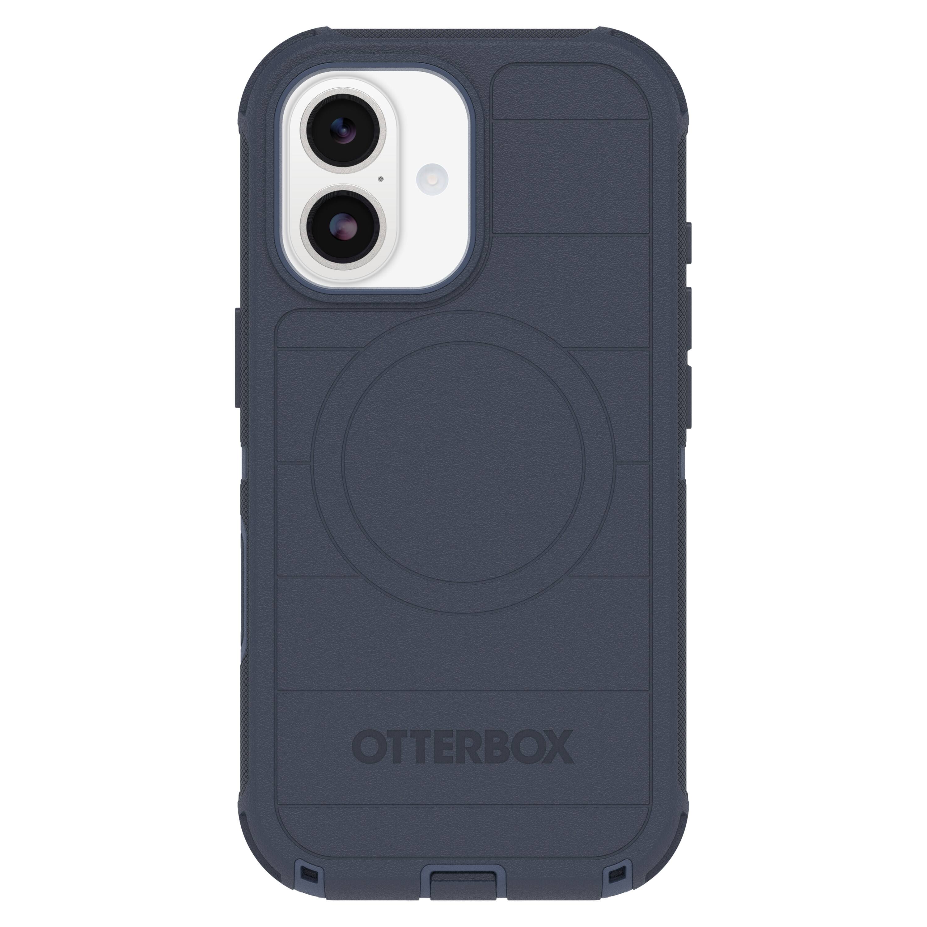 Angle. OtterBox - Defender Series Pro Hard Shell for Apple iPhone 17 - Blue.