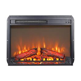 COWLOWN - 23 in. Electric Fireplace Insert Heater with Log Set and Realistic Flame