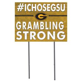 Jardine - Grambling Tigers 18'' x 24'' I Chose Lawn Sign - Yellow