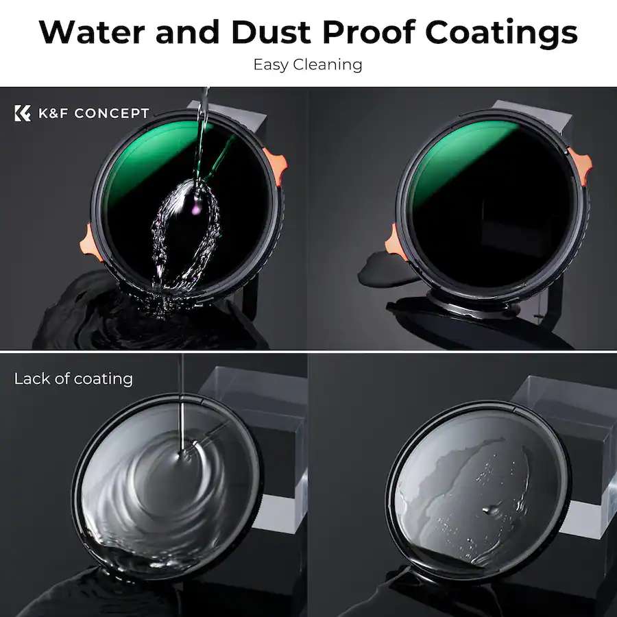 Lens Filter Set K&F Concept 39mm Variable ND4 64 & CPL 2 in 1 Lens Filter (2 6 Stops ...