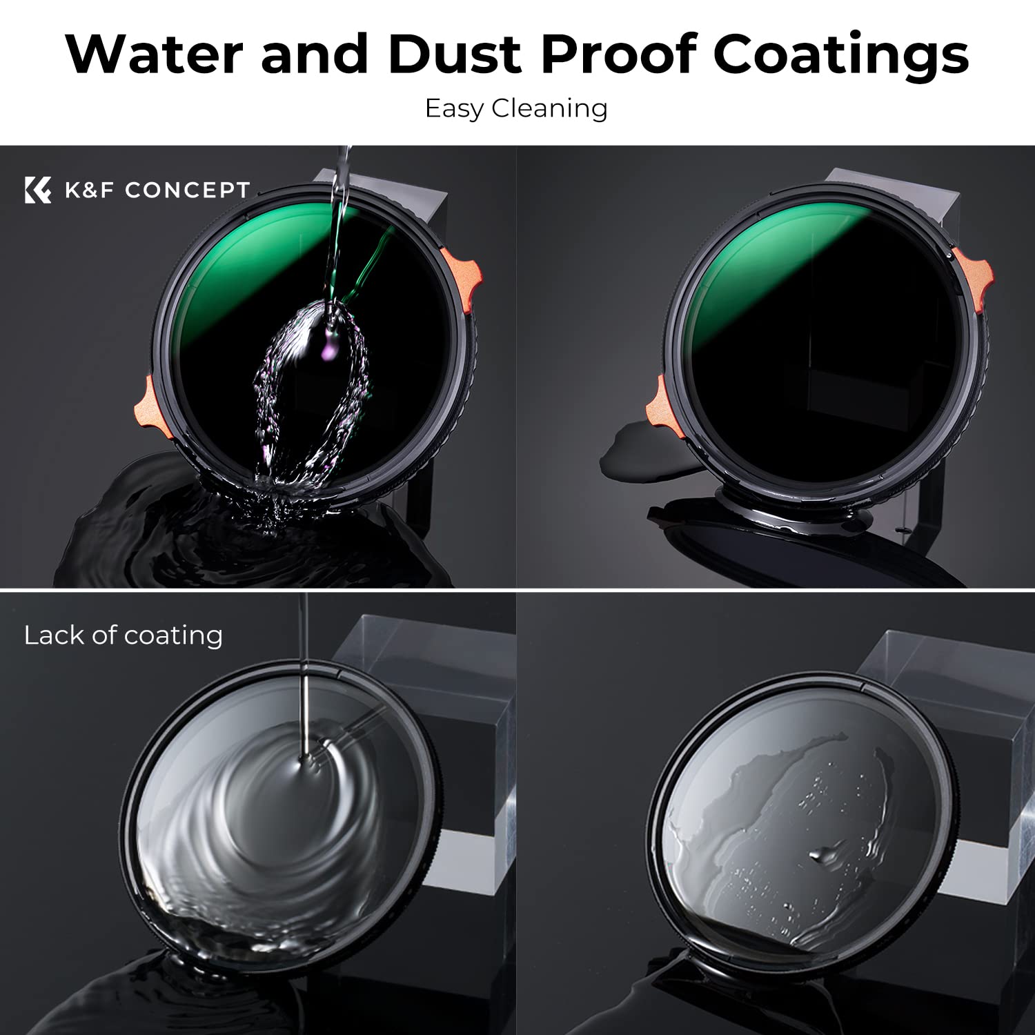 K&F Concept 39mm Variable ND4 64 & CPL 2 in 1 Lens Filter (2 6 Stops ...