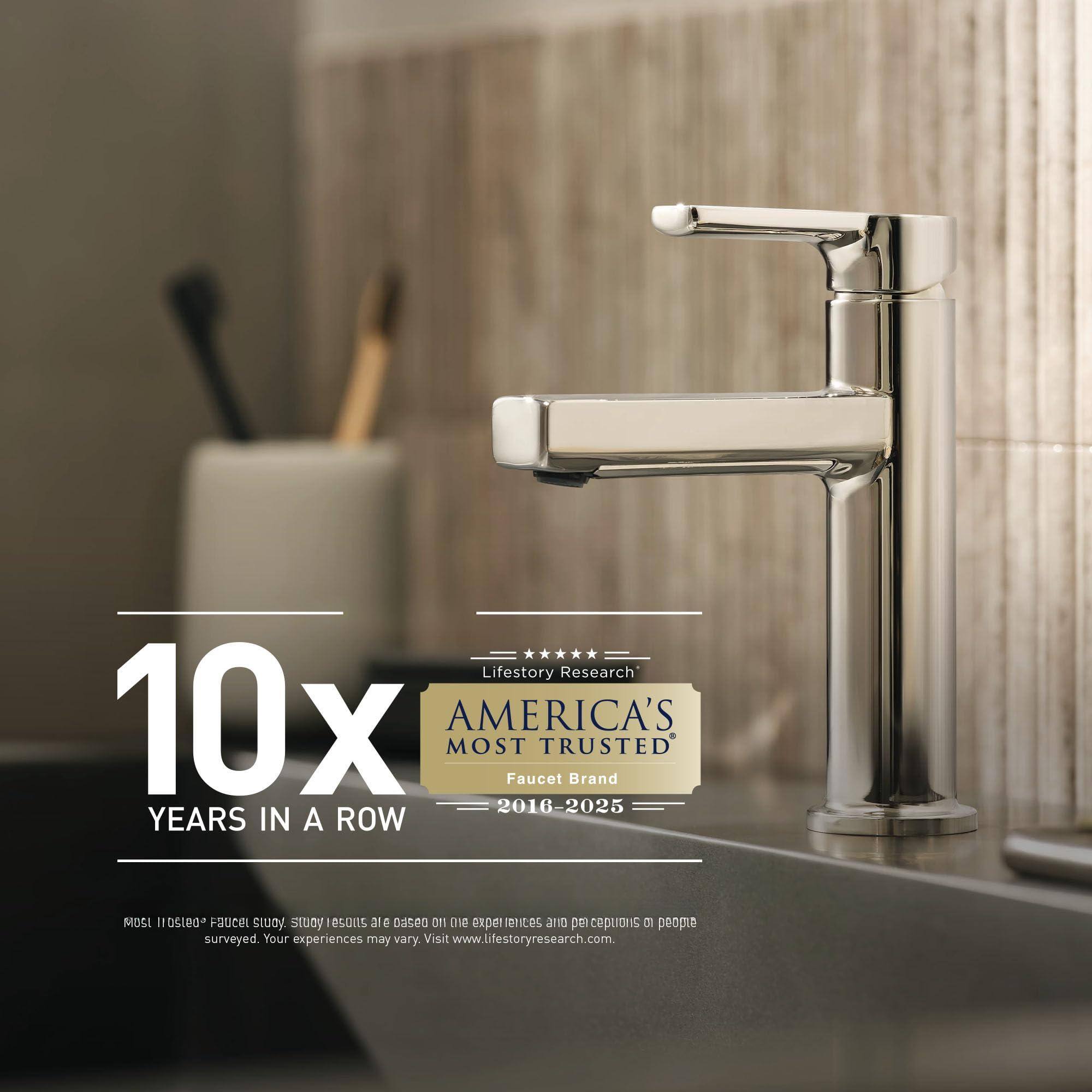 Lifestory Research  
10x AMERICA'S MOST TRUSTED Faucet Brand  
2016-2025 YEARS IN A ROW  

MOSI I1 OS100 Faucet study.  
Based on 21 DE options of people surveyed.  
Your experiences may vary.  
Visit www.lifestoryresearch.com.
