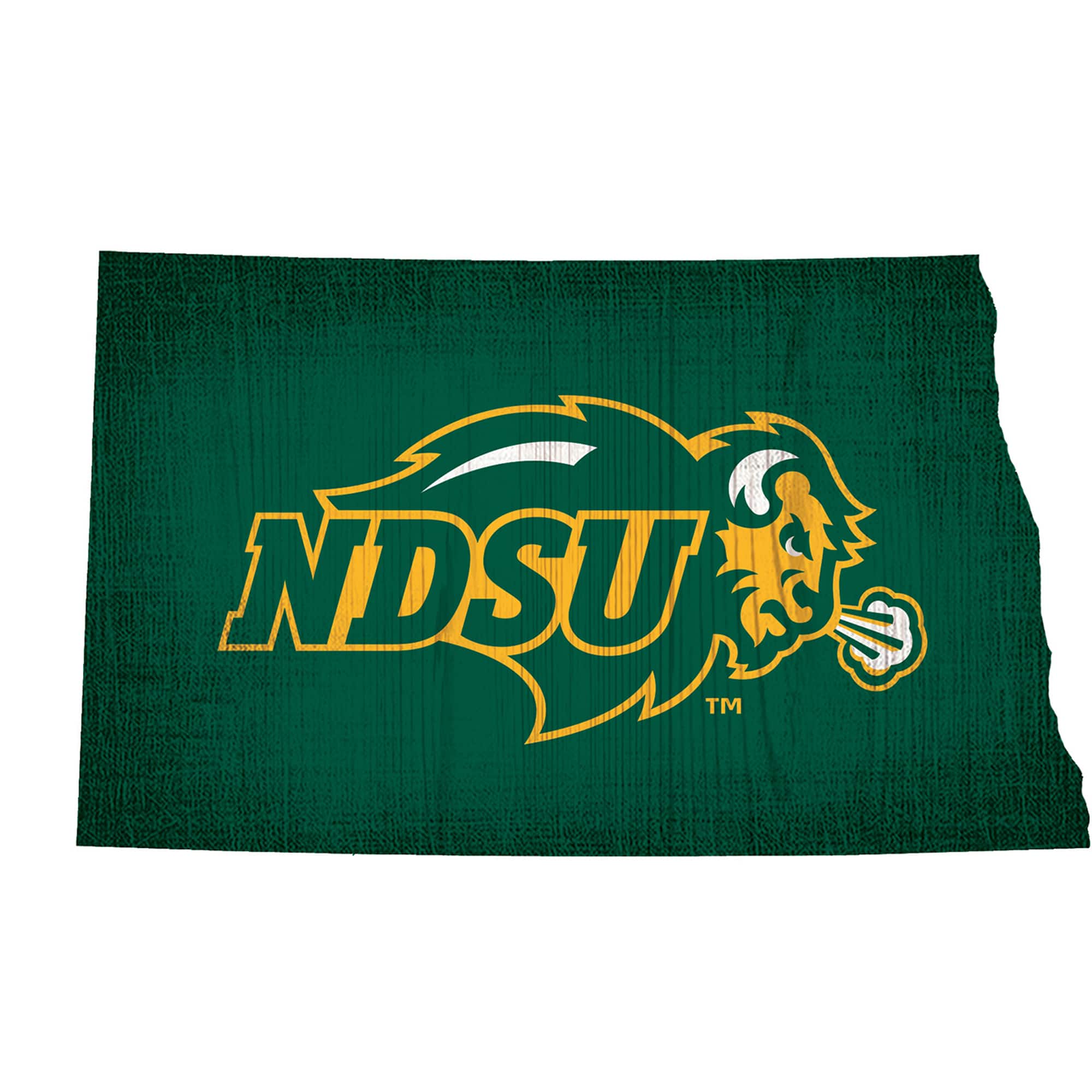 Fan Creations - NDSU Bison 12" Logo State Sign - Multicolor