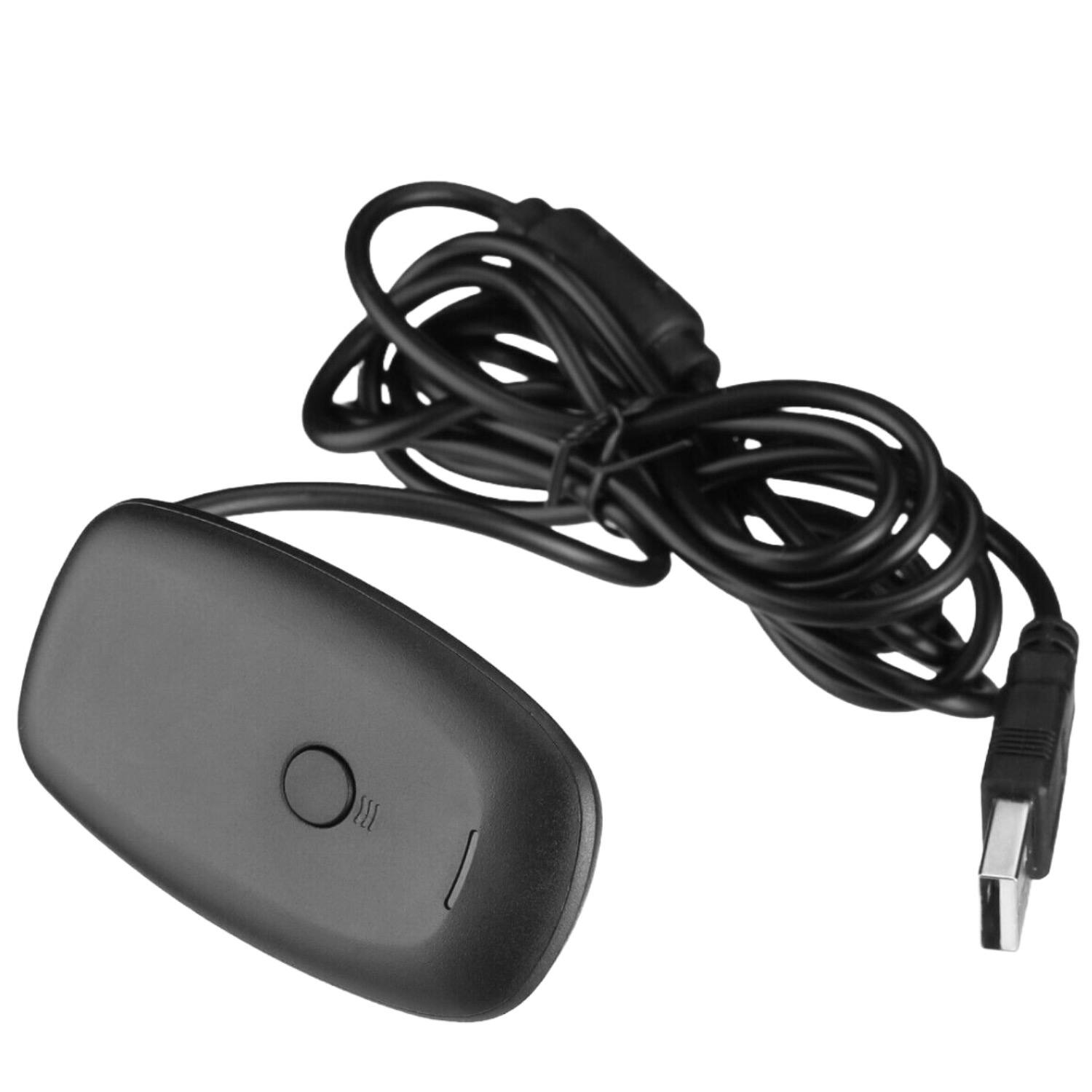 Angle. Sanoxy - USB Gaming Receiver Wireless Adapter for 360 PC Controllers - Black.