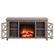 Alt View 15. Camden&Wells - Portland Log Fireplace TV Stand for Most TVs up to 55" - Oak.