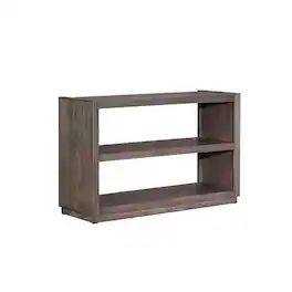 Liberty Furniture Industries - Modern Edge Sofa Table for Living Room Storage Display - Brown - Caffe
