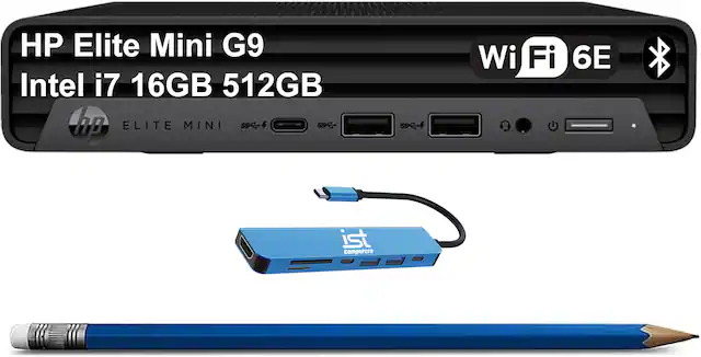 HP Elite Mini G9
Intel i7 16GB 512GB
Wi-Fi 6E