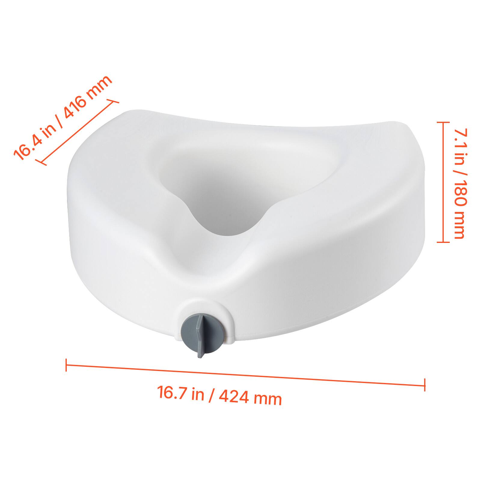 - 16.4 in / 416 mm
- 7.1 in / 180 mm
- 16.7 in / 424 mm