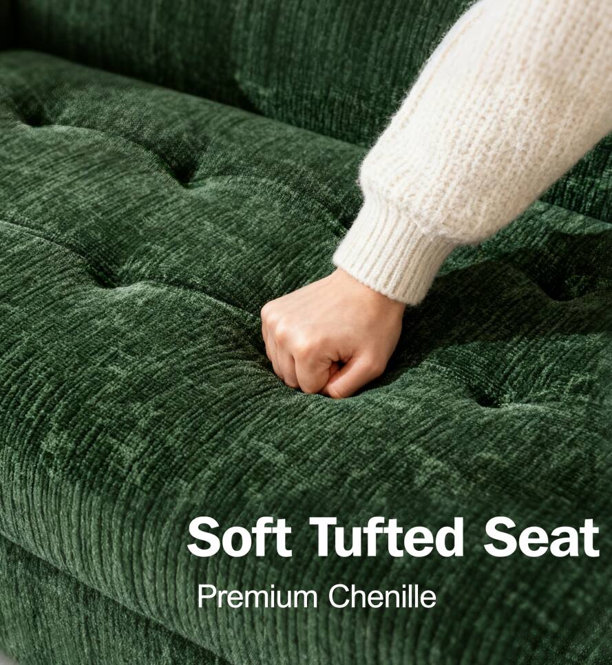 Soft Tufted Seat  
Premium Chenille